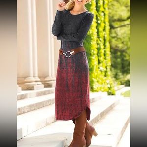 Crew Neck Casual Loose Dress XXL US 14